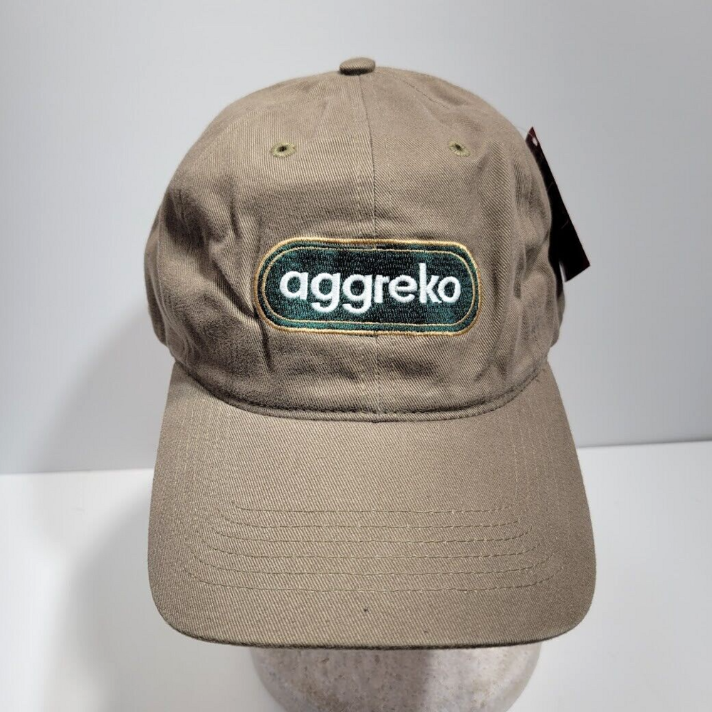 Aggreko Hat Cap Strap Back Brown with Tags Richardson Headgear Mens